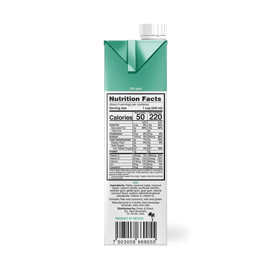 A de Coco | Leche de Coco | Alimentos Sostenibles