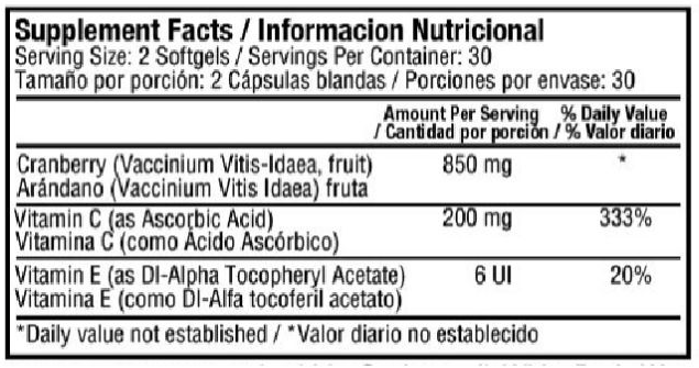 Healthy America | Mega Cranberry con Vitaminas C E | Alimentos Sostenibles